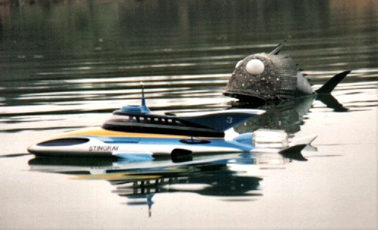 Stingray and Terror Fish on lake